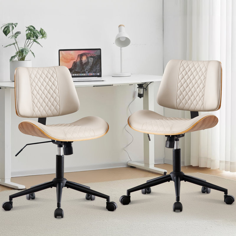 Chaise de bureau Drazen , Beige