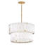 Lustre tambour 6 lumières en acier à intensité variable Simone
