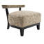 Fauteuil d'appoint sans accoudoirs et pieds inclinés-295150253