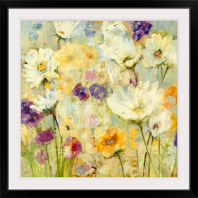 " Free Spirits " by Jill Martin, 48" H x 48" W x 1.5" D, Canvas