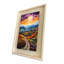 Élégante peinture décorative encadrée, 16,9 po x 24,8 po | Cadre 100% bois massif (épaisseur: 1,2 po), fond 100% bois aggloméré érable (épaisseur: 0,1 po), impression UV | Décoration murale parfaite pour la maison et le bureau