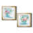 Toile encadrée dorée