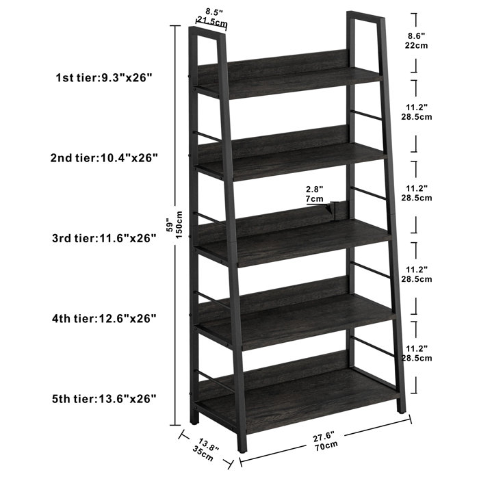 17 Stories Keedy Ladder Bookcase & Reviews | Wayfair