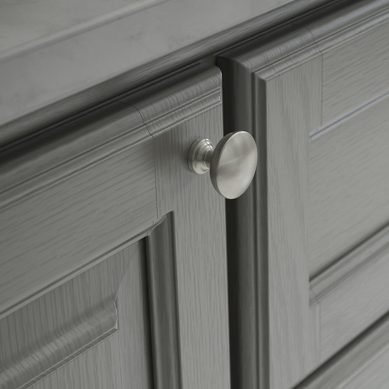 Round Knob, Satin Nickel