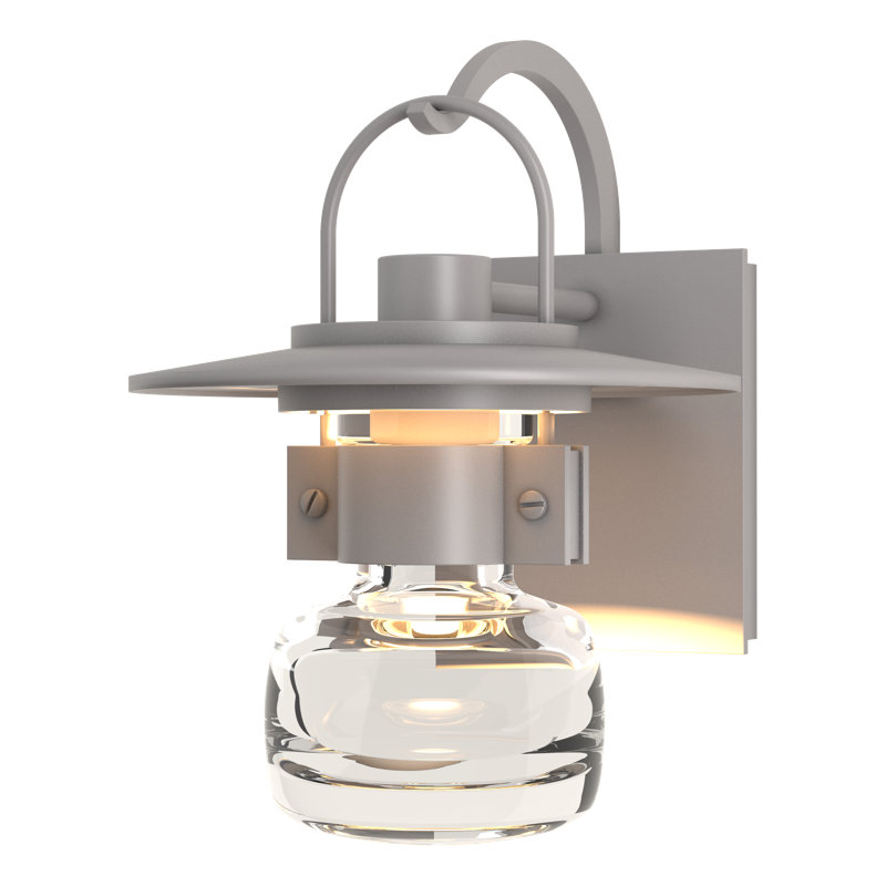 Mason Outdoor Wall Lantern, 9.7" H x 7.2" W x 8" D, Coastal Burnished Steel