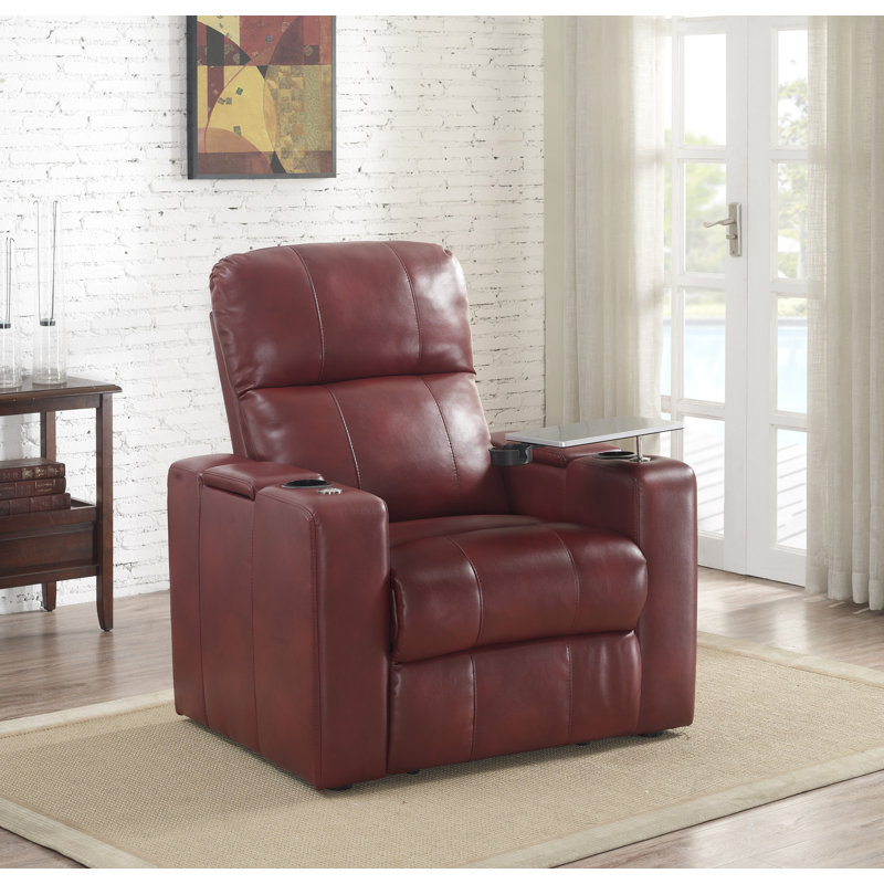 Red Barrel Studio® Staciee Vegan Leather Power Recliner & Reviews | Wayfair