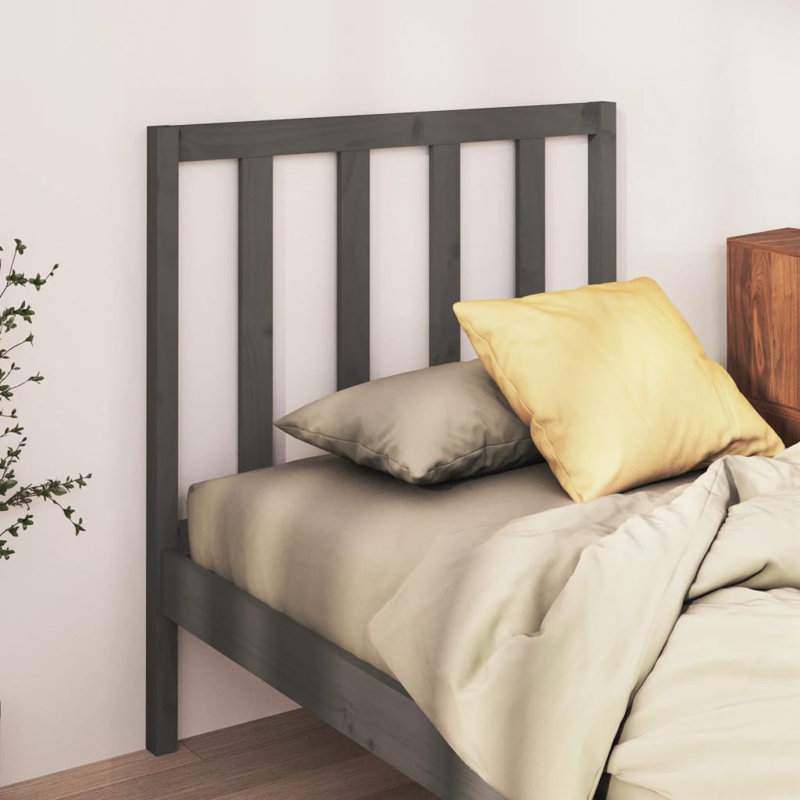 Brookview Solid Wood Headboard, 100 x 81cm, Grey