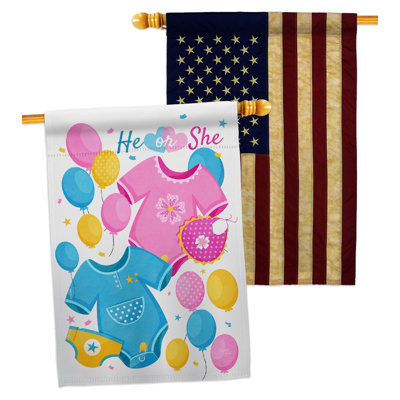 Drapeau de maison à 2 côtés en polyester 40 po x 28 po