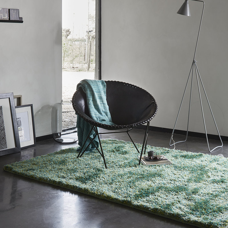 New Glamour Hand Tufted Green Rug, Rectangle 200 x 300cm