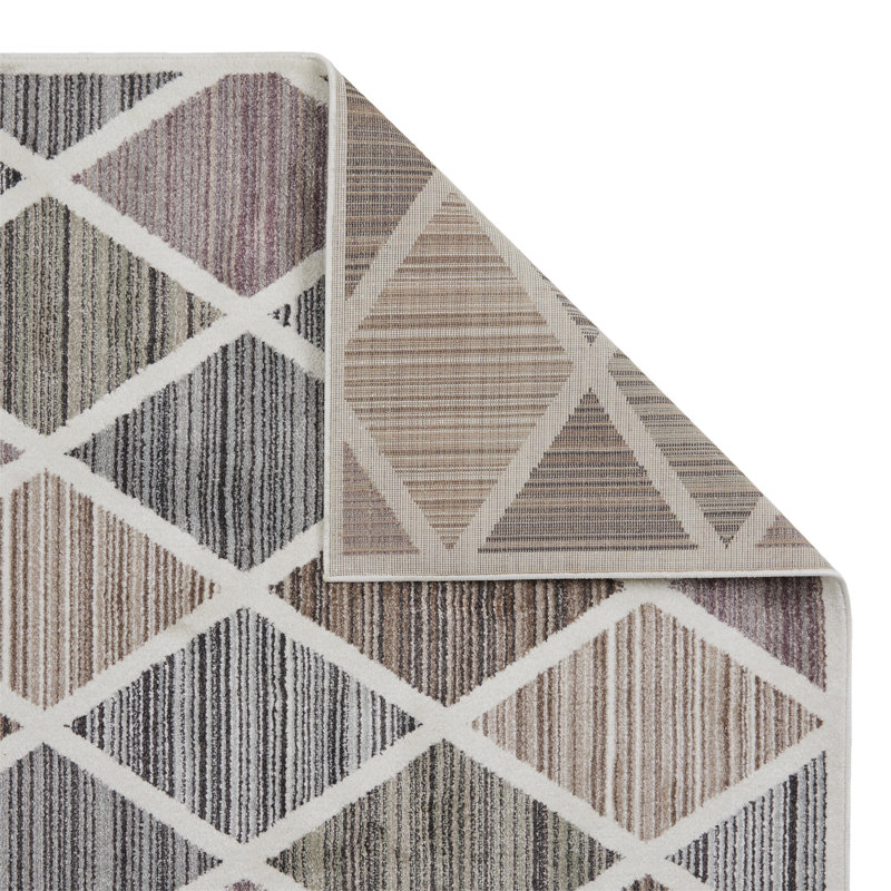 Laubin Geometric Area Rug, Rectangle 80 x 150cm