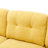 Jiuliana 111 " Velvet with Ottoman Sectional-694076799-694075898