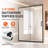 Semi-frameless Shower Door 57.7-59" x 70" SGCC Tempered Glass 1/4"-108734721
