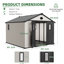 10 ft. W x 10 ft. D Storage Shed