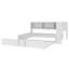 Lit de jour en métal avec couchette, armoires de rangement et ports USB-112683409