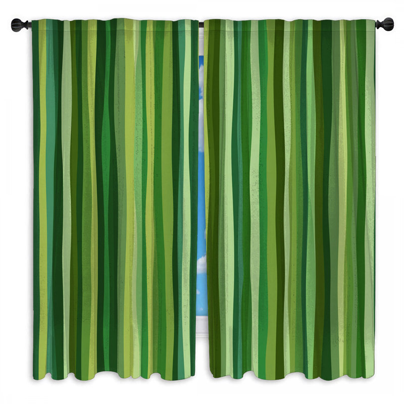 Rideaux vert obscurcissant et obscurcissant - 2 panneaux, 40in x 80in - 2 panels, Obscurcissement de chambre