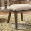 Chaise d'appoint rembourrée en lin Keesler