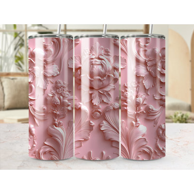 Choose Handmade Tumblers 591 mL Vacuum Insulated Stainless Steel (18/8) Travel Tumbler with Straw