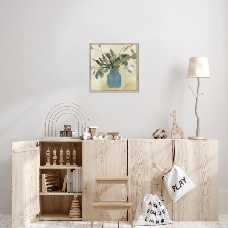 Arrangement II by Emma Scarvey - Painting, Natural Wood Framed Paper Print, 55cm H x 55cm W