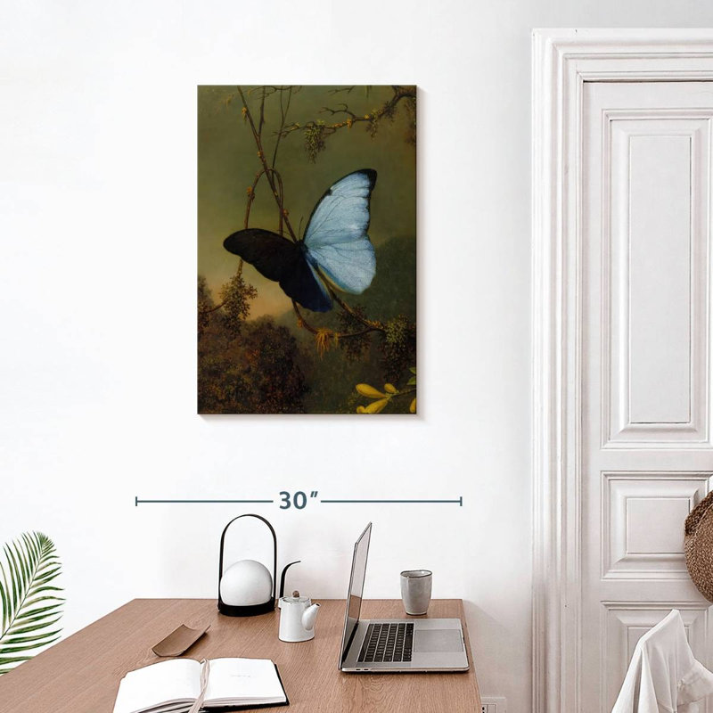 Brampt Blue Morpho Butterfly 1864-65, 30" H x 20" W