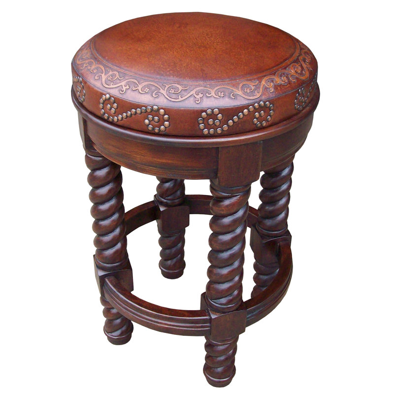 Leather 26" Bar Stool, Counter Stool (26" Seat Height)