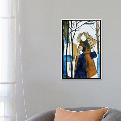 With Morning Coffee - reproduction d'art murale - toile encadrée