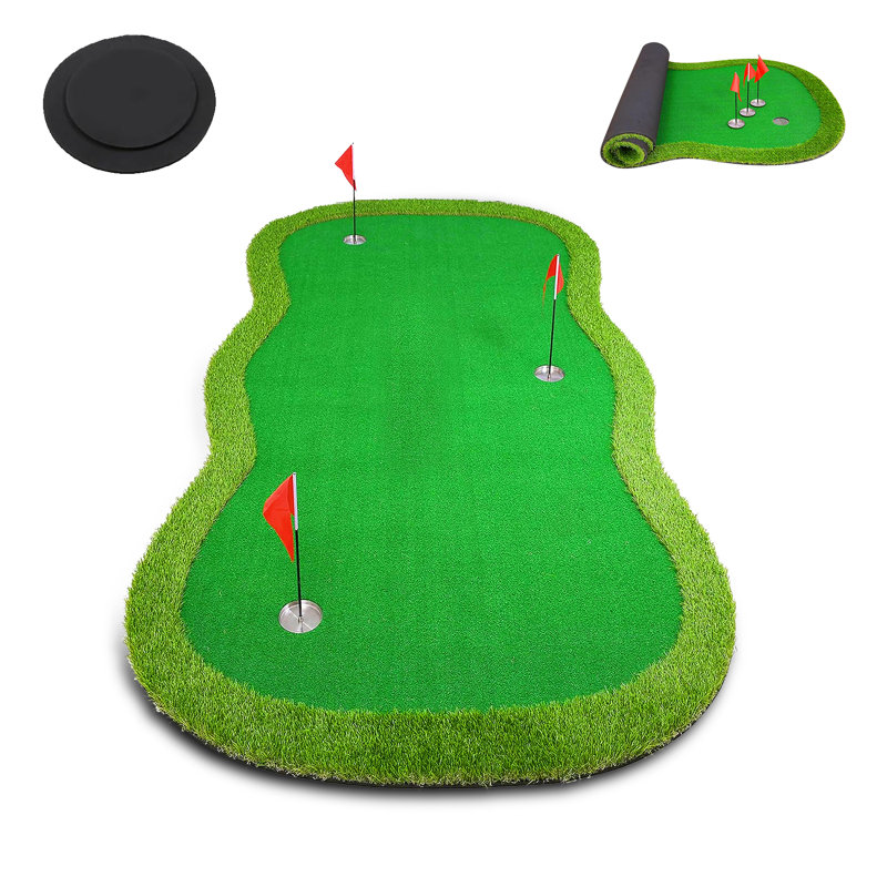 Tapis de golf professionnel de 10 pi x 5 pi avec tapis incliné YUNIC