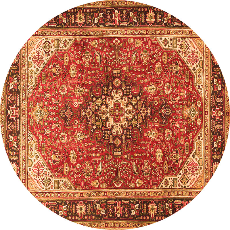 Tapis rouge / brun