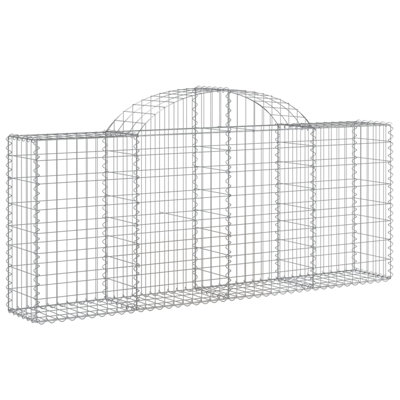 Briceida Silver Metal Gabion Baskets