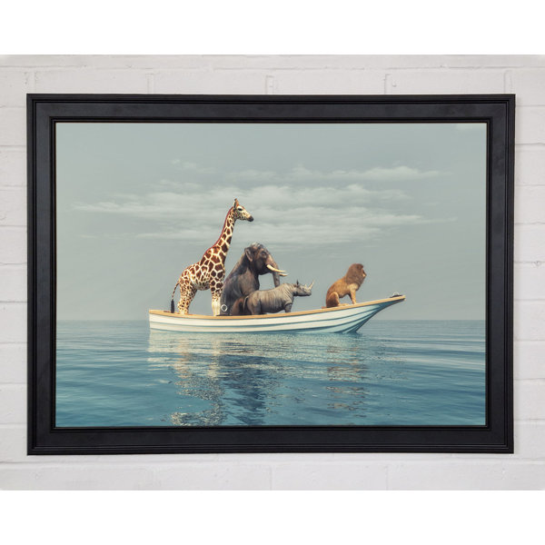 Happy Larry Animal Kingdom Boat Ride Framed Print | Wayfair.co.uk