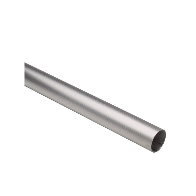 Tringle pour garde-robe l 96 po, Acier inoxydable (brossé) satiné