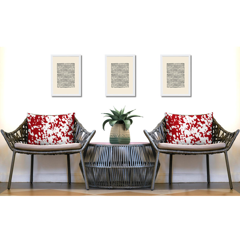 Oreiller réversible intérieur / extérieur Cabo, 20x14, Red