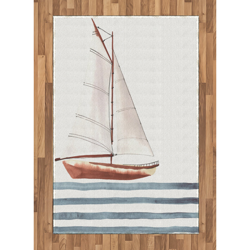 Saying High Density Long Fiber Poly Threads Decorative Area Rug Carpet, Rectangle 4' x 5'8"