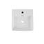Lavabo de comptoir en céramique blanche - Lavabo de salle de bain ultrabrillant