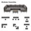 Ensemble de conversation modulaire avec coussins 7 pièces-464946899-464946893