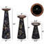 Ensemble de 3 porte-bougies Moody Floral