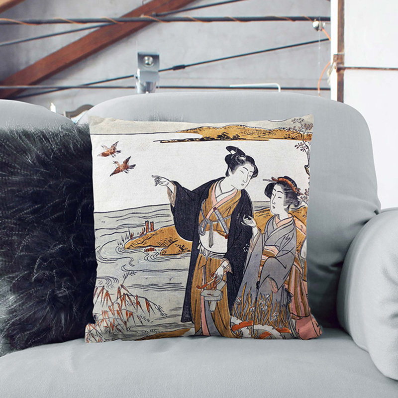 Autumn Evening Square Throw Cushion, 55 x 55 cm