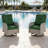  All-Weather Rattan Rocking Swivel Patio Chairs With Cushions-1798146741