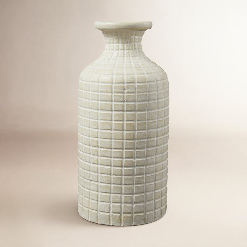 Almeria Terracotta Table Vase, 18.85" H x 8.85" W x 9" D