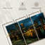 «Boston Skyline At Night», reproduction d'art sur toile-373680660