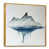 Toile avec cadre flottant or