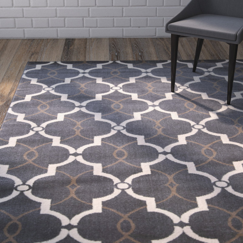 Karragullen Geometric Indoor Rug, Rectangle 7'10" x 10'6"