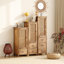 Console rectangulaire en bois massif brun-1062081459