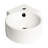 Alfi Brand 12'' White Porcelain Oval Bathroom Sink with Overflow
