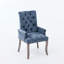 Chaise de salle à manger rembourrée en tissu de chenille-1995856624