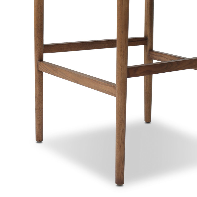 Jazelle Stool, Havana Brown Polyester, Bar Stool (31" Seat Height)
