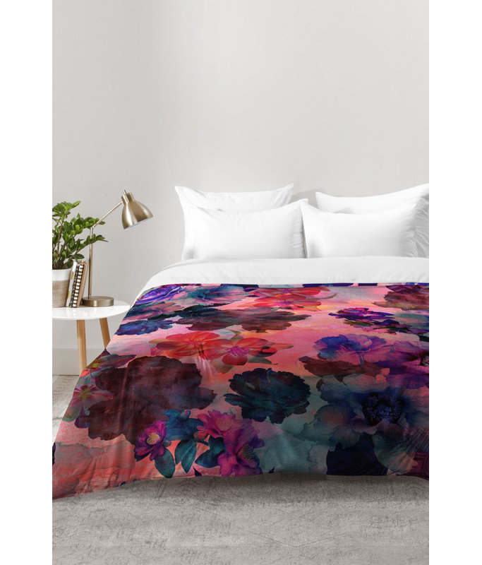 Ensemble d'édredon Le Fleur, Édredon pour lit simple TG + 1 taie décorative