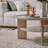 Household cream style solid wood coffee table-103109360