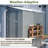 4x7 Foot Lean-To Shed in Olive grey, Heavy-Duty Steel Outdoor Storage for Garden Tools & Bicycles, Maximize Your Backyard & Patio Space with All-Weather Protection-124609169