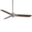 Brushed Nickel with Maple Blades
