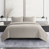 Diamond Velvet 3 Piece Quilt Set